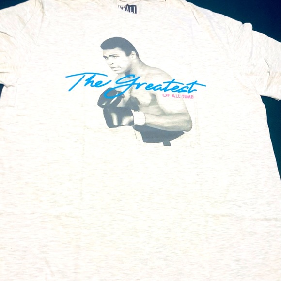 Muhammed Ali the Greatest of All Time Tee sz XL Gray T-Shirt Boxer - Picture 2 of 5